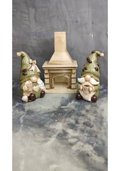 Şömine Başında Kahveci Şans Cüceleri ( Gnome , Burnuk ) fiyatları