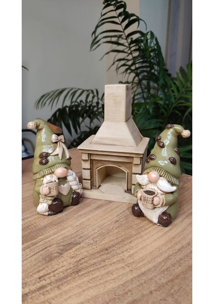 Şömine Başında Kahveci Şans Cüceleri ( Gnome , Burnuk ) fırsatları