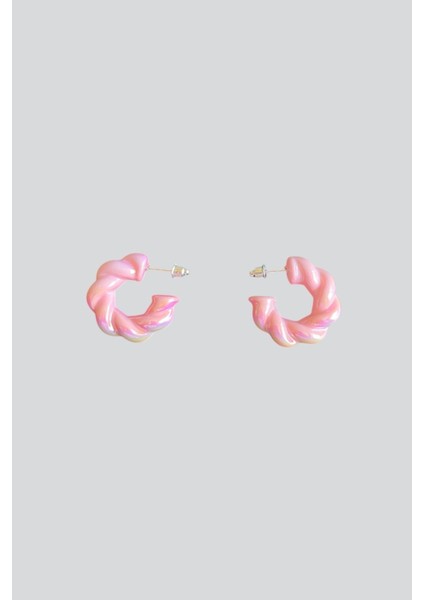 Pembe Burgulu Küpe