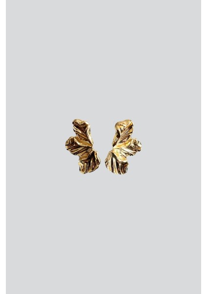 Gold Yaprak Küpe