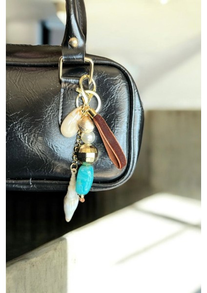 Deniz Kabuğu Detay Anahtarlık Çanta Charmı fiyatları