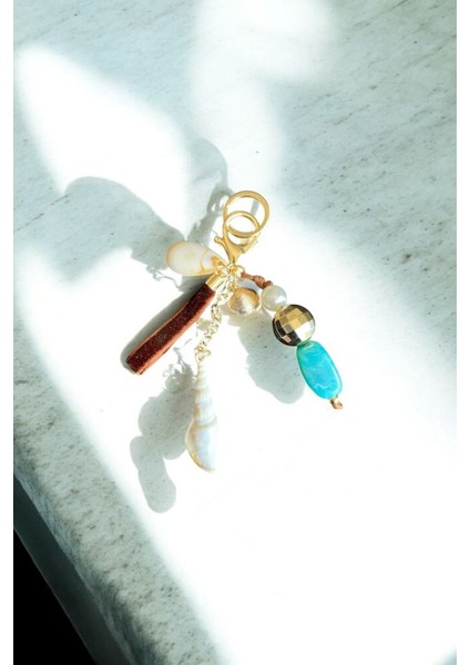 Deniz Kabuğu Detay Anahtarlık Çanta Charmı modelleri