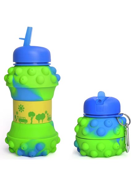 Pop-It Detaylı Akordiyon Su Şişesi