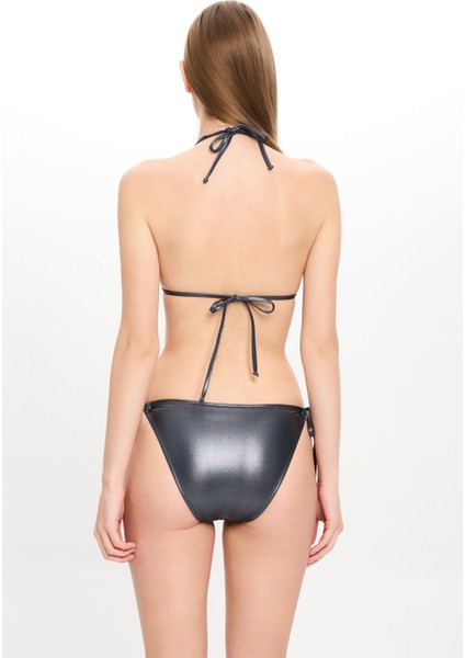 Kadın Deri Görünümlü Küçük Üçgen Bikini Takımı 25SW027ST fırsatları