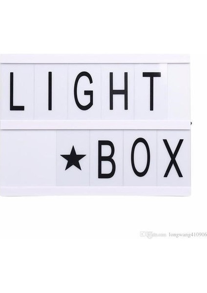 Sinematik Lightbox Dekorasyon Aydınlatma Aksesuarları (A5 Boyut)