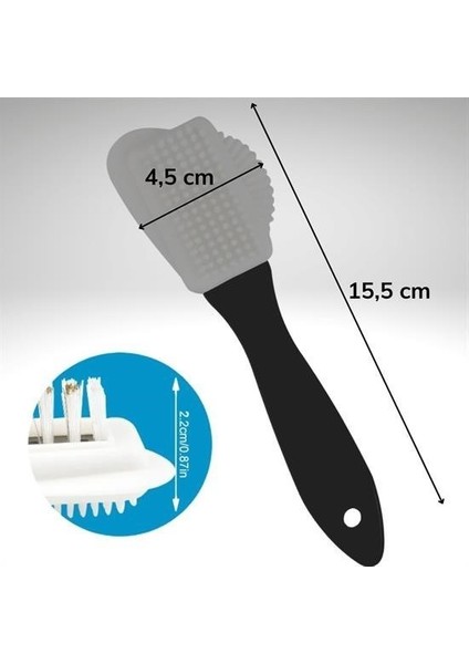 Çift Taraflı Pratik Taşınabilir Süet Nubuk Deri Çizme Bot Ayakkabı Temizleme Bakım Fırçası