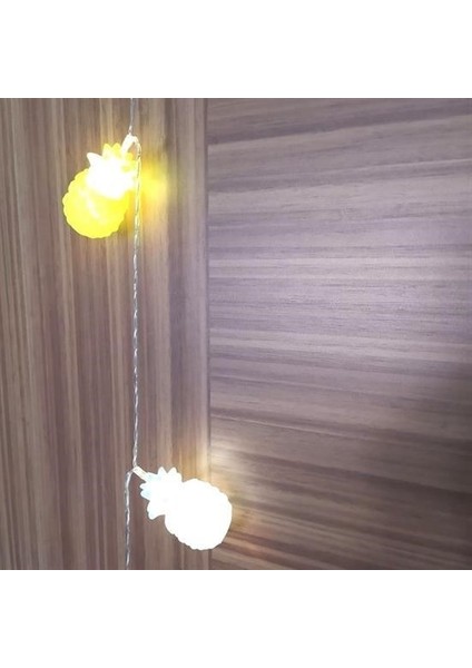 Karışık Renk Dekoratif Ananas Dolama 10’lu Şerit LED Işık Zinciri
