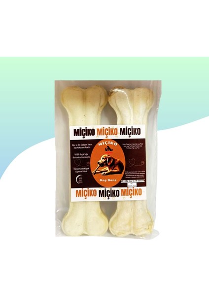 Köpekler Için Beyaz Press Çiğneme Kemiği 12cm 2li Paket