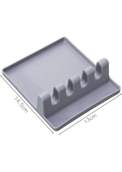 Tencere Kapak Tutuculu Kaşıklıklı Tencere Kapak Standı Pratik Kaşık Kepçe Altlık Düzenleyici