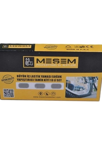 13LÜ Bisiklet Motorsiklet Iç Lastik Yaması Soğuk Yapıştırıcılı