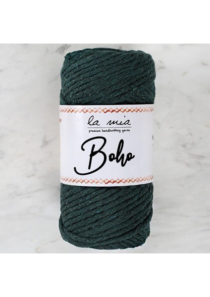 La Mia Boho Koyu Yeşil Büküm Makrome Ipi - L055 - 34000