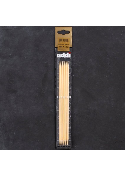 Bambus 4,5mm 20CM Bambu Çorap Şişi - 501-7