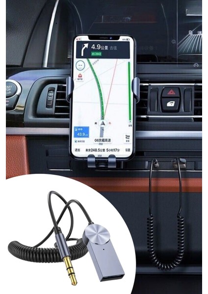 Araba Için Bluetooth Aux Alıcısı Wireless Araç Kiti