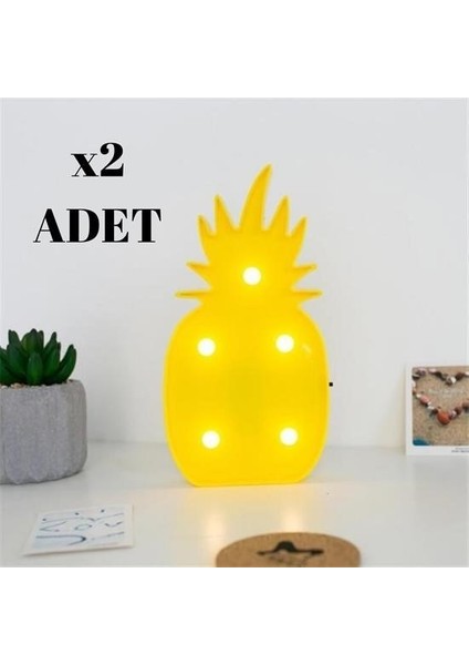 Ananas Şeklinde Ledli Dekoratif Eğlenceli Çocuk Gece Lambası