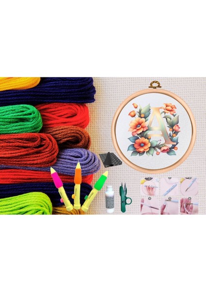 Punch Seti Nakış Seti Kasnaklı Kendin Yap Seti Seri 23