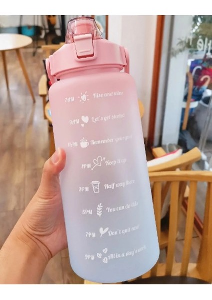 Günlük Motivasyon Su Matarası 2 Litre