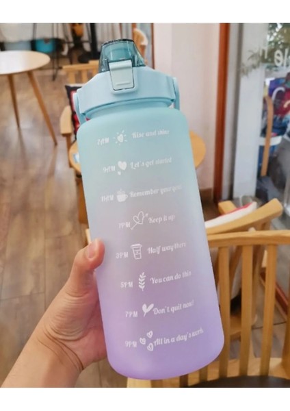 Günlük Motivasyon Su Matarası 2 Litre