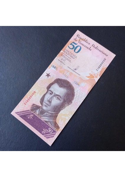 39963683FAAA04313E 2018 Venezuela 50 Bolivar Çil Eski Yabancı Kağıt Para indirimleri