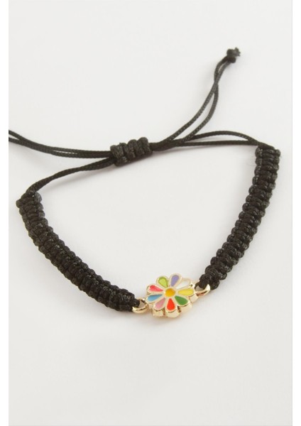 Papatya Makrome Örgülü Bileklik