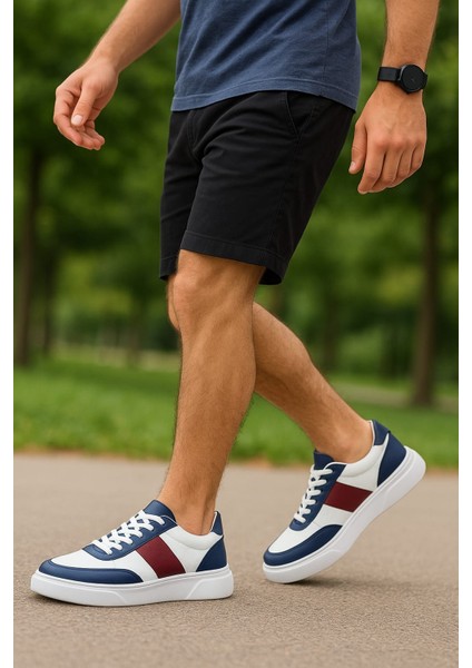 GR0311 Hakiki Yumuşak Deri Eva Taban Süet Şeritli Erkek Sneaker Ayakkabı fiyatları