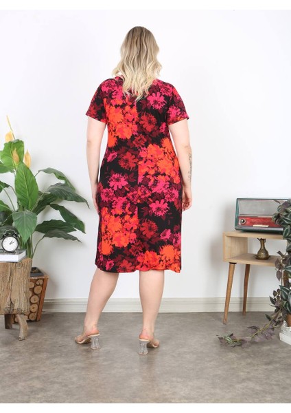 Moda Kadın Büyük Beden Viskon Iç Göstermez Çan Elbise modelleri