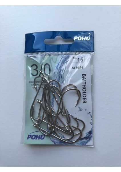 Uzun Pa.la Delikli Sap 3/0 Numara 15'li Paket Beyaz M-9946 Baitholder Olta Iğnesi fiyatları