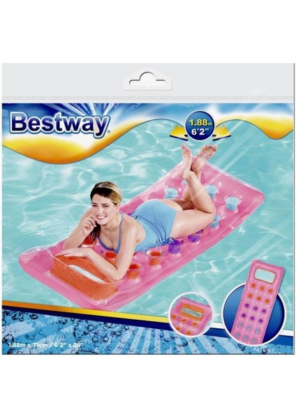 Bestway Şişme Pencereli Bardaklı Deniz Yatağı - 43040 (Lisinya)