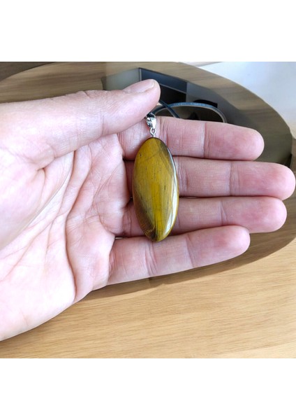 Kaplan Gözü Taşı Kolye Kaşık Kolye Gerçekhakiki Doğal Taş modelleri