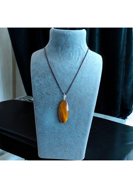 Kaplan Gözü Taşı Kolye Kaşık Kolye Gerçekhakiki Doğal Taş fırsatları