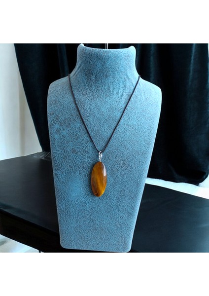 Kaplan Gözü Taşı Kolye Kaşık Kolye Gerçekhakiki Doğal Taş indirimleri