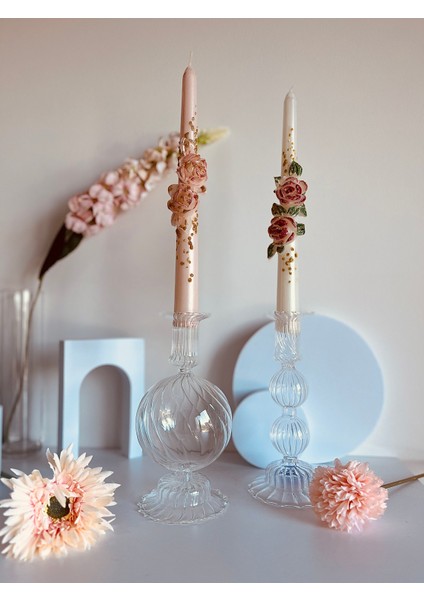 Rose Dream Set 2’li Mum Set 25CM