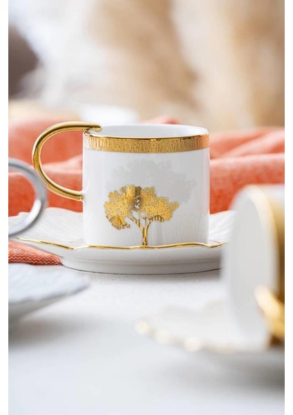 Hadeon Altın Tek Kişilik Türk Kahvesi Fincanı