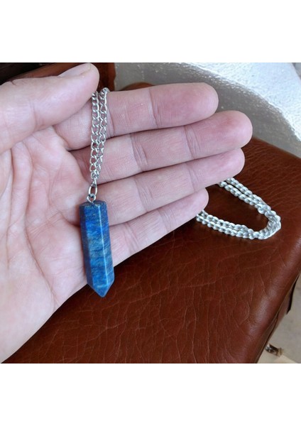 Doğal Taş Kolye Çelik Zincir Kolye Modelleri Sevgiliye Hediye Kolye