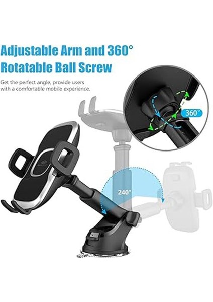 Vakkumlu Araba Araç Oto Telefon Tutacağı Iphone, Samsung, Huawei Için Araç Içi Telefon Tutucu indirimleri