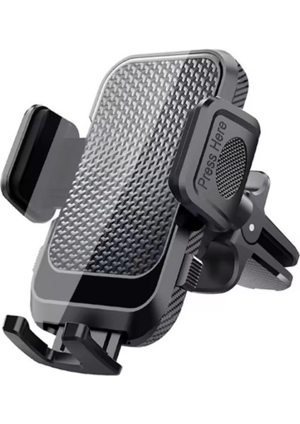Araba Araç Içi Havalandırma Klipsli Yanlar Dan Tutmaçlı Açılı Sarsılmaz Telefon Tutucu Tutacağı