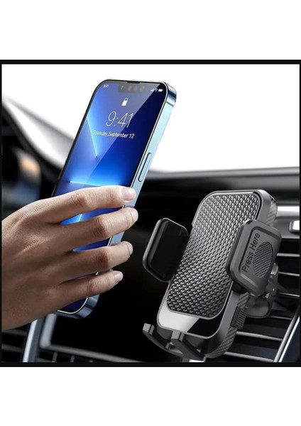 Araba Araç Içi Havalandırma Klipsli Yanlar Dan Tutmaçlı Açılı Sarsılmaz Telefon Tutucu Tutacağı indirimleri