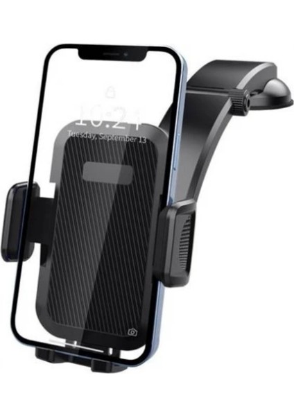 Araba,araç Içi Vantuzlu Şarj Girişli Araç Telefon Tutacağı Torpido Üst Uzayabilen Telefon Tutucusu