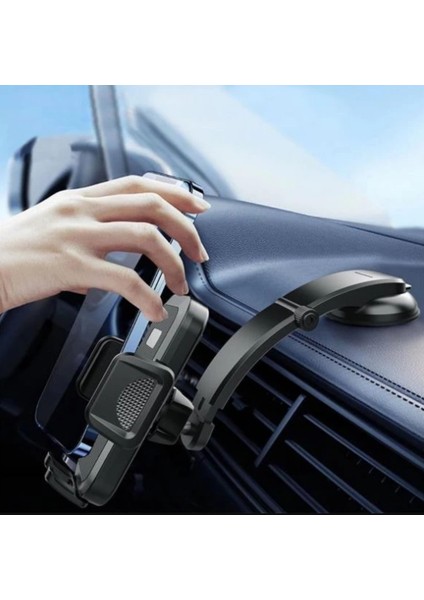 Araba,araç Içi Vantuzlu Şarj Girişli Araç Telefon Tutacağı Torpido Üst Uzayabilen Telefon Tutucusu fiyatları
