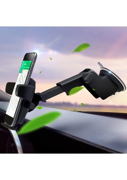 Araç Araba Içi 6.9 Inç Uyumlu Mandallı Cam Vantuzlu Telefon Tutacağı Torpido Uyumlu Telefon Standı modelleri