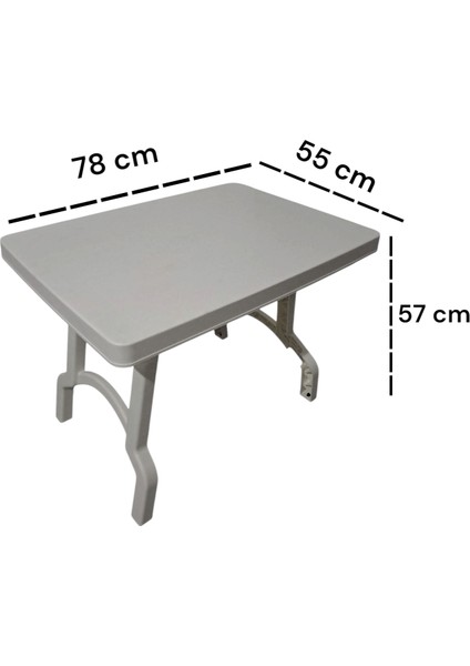 Portatif Büyük Boy Plastik Katlanabilir Piknik Sehpası 78 x 55 x 57 cm fiyatları