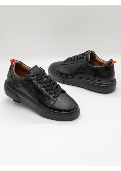 %100 Deri Günlük Erkek Sneaker RM-25002 Siyah indirimleri