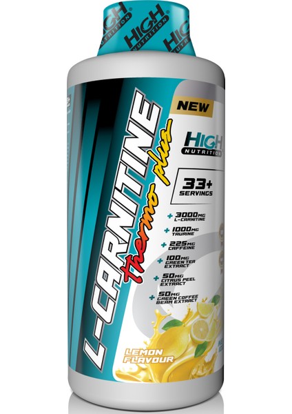 Thermo L-Carnitine Plus 3000 MG1000 ml 33 Servis Limon Aromalı