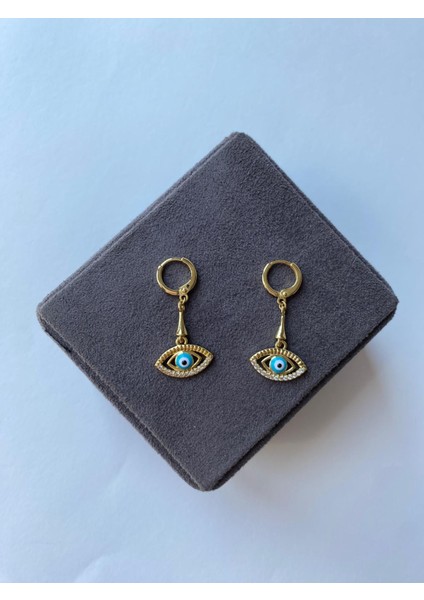 Xuping Göz Nazarlı Sallantılı Gold Küpe fırsatları