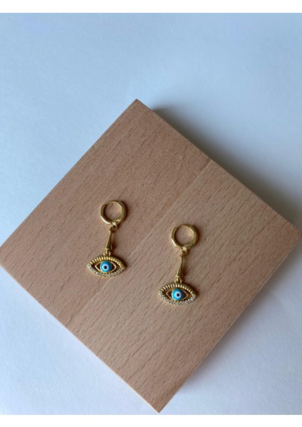 Xuping Göz Nazarlı Sallantılı Gold Küpe indirimleri