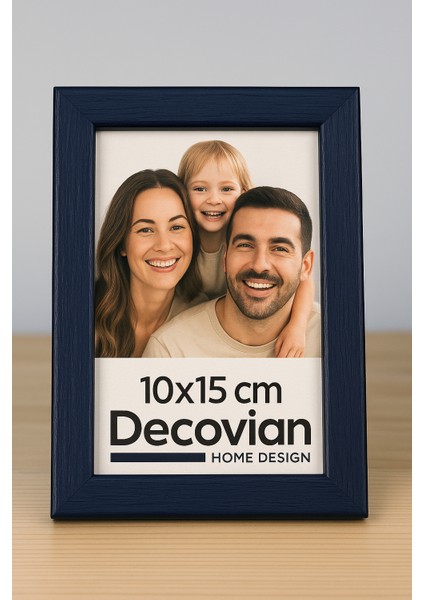 Doğal Ahşap Modern Ayaklı Tekli Fotoğraf Çerçevesi - Renkli Masaüstü Çerçeve- Boş Resimsiz