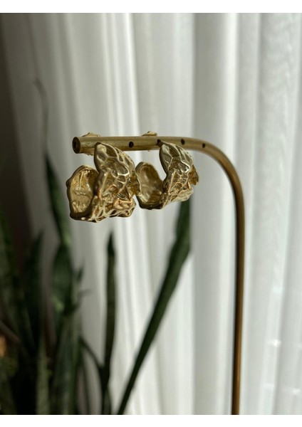 Vintage Xuping Buruşuk Model Gold Küpe modelleri