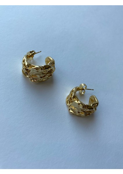 Vintage Xuping Buruşuk Model Gold Küpe indirimleri