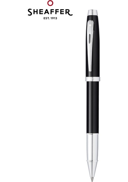 - WizDesign 9338-1 100 Serisi Roller Kalem Parlak Siyah Krom ( İsme Özel Seçeneği - Hediyelik )