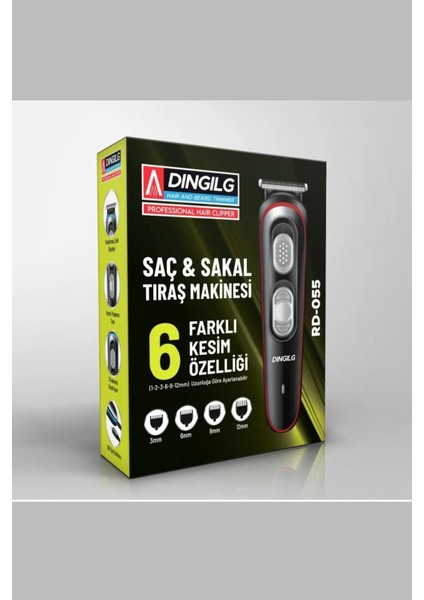 UltraNova USB Şarjlı Çok Fonksiyonlu Vücut ve Sakal Tıraş Makinesi Seti Siyah