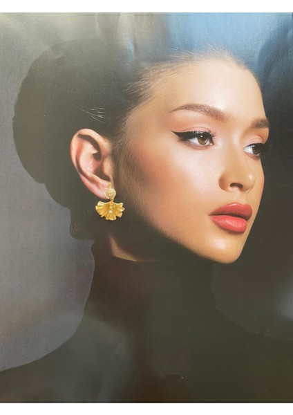 Özel Seri Xuping Yaprak Taşlı Gold Küpe fiyatları